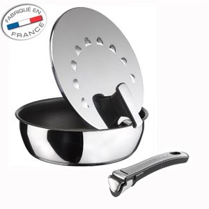 POÊLE - SAUTEUSE TEFAL INGENIO INOX GOURMET Sauteuse 26cm + 2 POÊLE - SAUTEUSE TEFAL INGENIO INOX GOURMET Sauteuse 26cm + 2