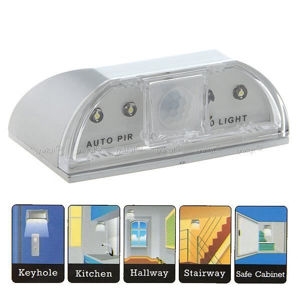 Détecteur de Mouvement Lumière Lampe 4 LED / Ve… Achat / Vente