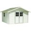 ABRI JARDIN - CHALET Abri de Jardin PVC "Deco" 11m² gris-vert Grosf...