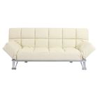 CANAPE Canapé convertible cuir beige 3 places Manhattan