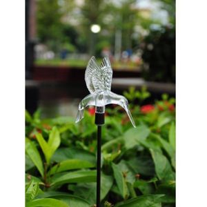 Décoration lumineuse solaire sur tige souple
