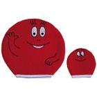  BARBAPAPA Lot de 2 gants de toilette Rouge