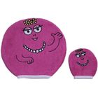  BARBAPAPA Lot de 2 gants de toilette Fushia