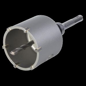 WOLFCRAFT Trépan béton SDS-plus ? 68mm pr?t ? l'emploi avec foret centreur ? 8mm