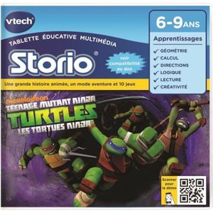 JEU CONSOLE EDUCATIVE VTECH Jeu Storio 2 Les Tortues Ninja JEU CONSOLE EDUCATIVE VTECH Jeu Storio 2 Les Tortues Ninja