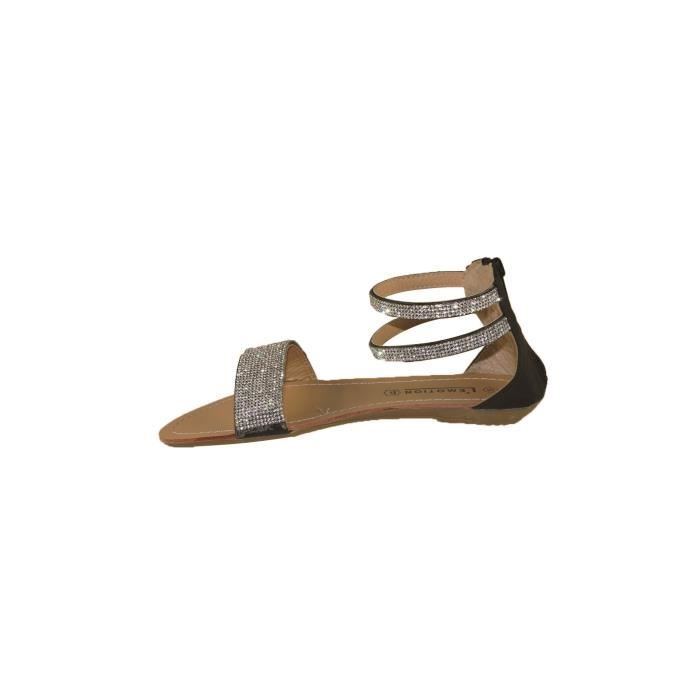 Sandales avec strass - Achat  Vente sandale - nu-pieds Sandales avec ...