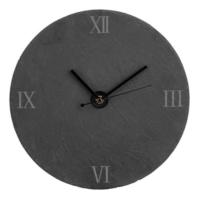 Horloge murale ardoise 30cm pour la maison cuisine salon salle à ... Salle Ardoise Créatif bains de
