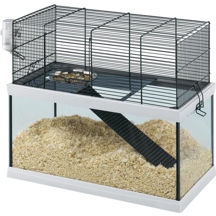 GABRY 50 Cage en verre pour gerbilles 52x27x44 cm Achat / Vente cage