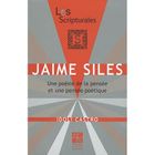 ART / CINEMA / MUSIQUE Jaime Siles ; une poésie de la pensée et une pe...