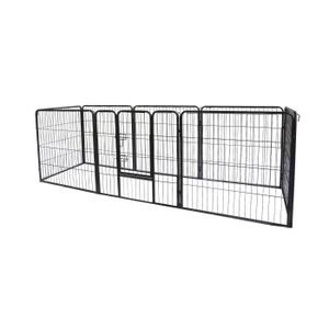 POILS & PLUMES Enclos Doggy 2 en acier 138x82x70 cm - Pour chiot