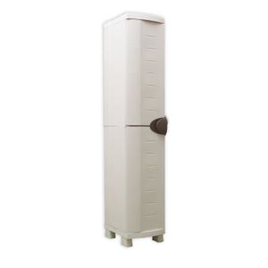 PLASTIKEN Armoire de rangement Space Saver 1 porte type vestiaire haute H 184 cm