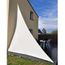 PARASOL - OMBRAGE  toile solaire triangle blanc