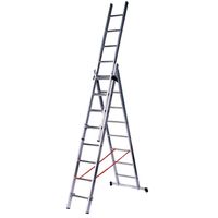 ECHELLE - ESCABEAU  Echelle TRANSFORMABLE 3 Plans 2m50/5m30