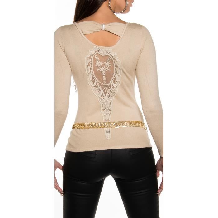 Pull ouvert dans le dos Mundu.fr