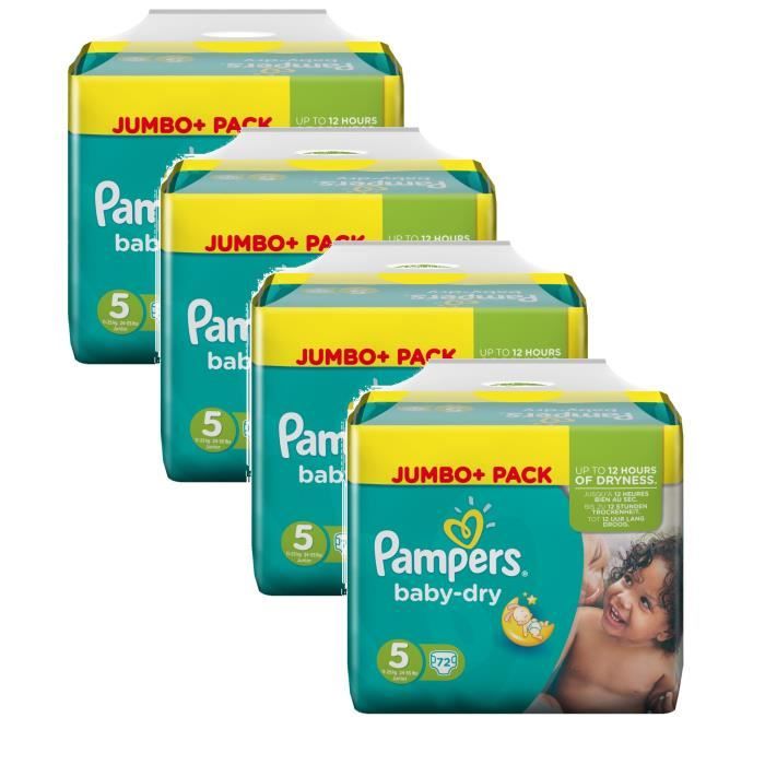 Pampers Baby Dry Taille 5 Junior 1125kg 288 Couches Achat / Vente