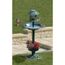 LAMPE DE JARDIN  Vasque solaire de jardin avec mangeoire et perc…