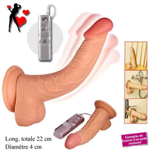 Godemichet R Aliste A Ventouse Vibrant Anal Vagin Achat Vente