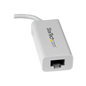 STARTECH Adaptateur réseau USB-C vers Gigabit Ethernet - Convertisseur USB Type-C vers RJ45 - M/F - USB 3.1 (5 Gb/s) - Blanc