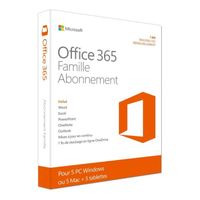 Office 365 Famille 5 PC/Mac Abonnement 1an Office 365 Famille 5 PC/Mac Abonnement 1an