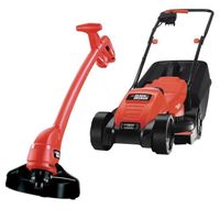 TONDEUSE BLACK&DECKER Tondeuse électrique 32cm + Coupe-bord TONDEUSE BLACK&DECKER Tondeuse électrique 32cm + Coupe-bord