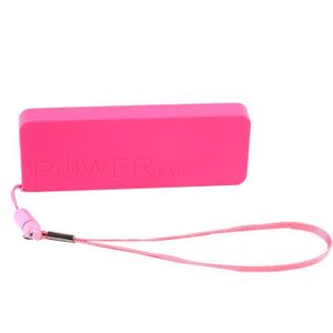 Mini batterie rose porte clé Power Bank 4600 mAh Mini batterie rose
