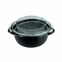 CASSEROLE - FAITOUT - MARMITE  Friteuse noire couvercle