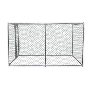POILS & PLUMES Chenil Brutus S en acier 1,50x3x1,82 m - Pour chien