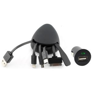 AUTO-T Multi-connecteurs 4 en 1 + Prise USB