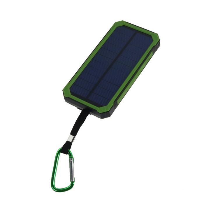 Batterie Externe Portable Puissance Solaire pour Téléphone Mobile 2