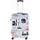 Valise rigide USA 65 cm blanche 66 BLANC