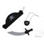 CHAPEAU - PERRUQUE SET DEGUISEMENT PIRATE BANDEAU EPEE CHAPEAU NOI…