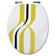 ABATTANT WC - REHAUSSEUR Abattant GELCO Hommage blanc, noir & jaune