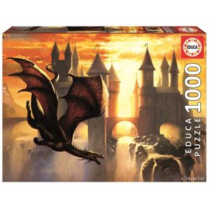 EDUCA Puzzle 1000 Pi?ces - Sunset Dragon