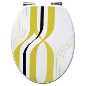 ABATTANT WC - REHAUSSEUR Abattant GELCO Hommage blanc, noir & jaune