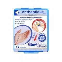 Clic&Go Antiseptique 12 Unidoses - Achat / Vente désinfectant Clic&Go ...