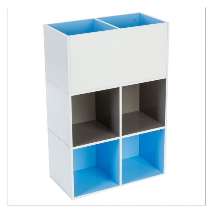 etagere de rangement bleu