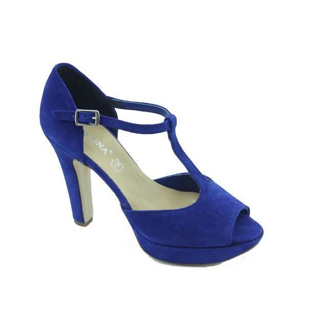 escarpins bleu roi