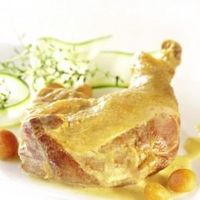 Poule au safran - 1 à 2 personnes Poule au safran - 1 à 2 personnes
