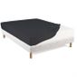  Drap Housse Noir - Bonnet 27 cm - 120x190