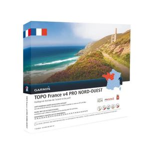GARMIN Carte Topo France V4 Nord-Ouest Pro