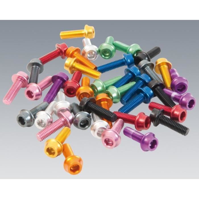Vis anodisees pour porte bidon X 4 Prix pas cher Cdiscount
