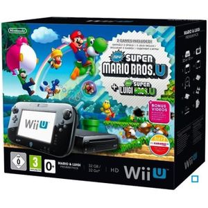 CONSOLE WII U Pack Premium Noir Mario & Luigi Wii U CONSOLE WII U Pack Premium Noir Mario & Luigi Wii U