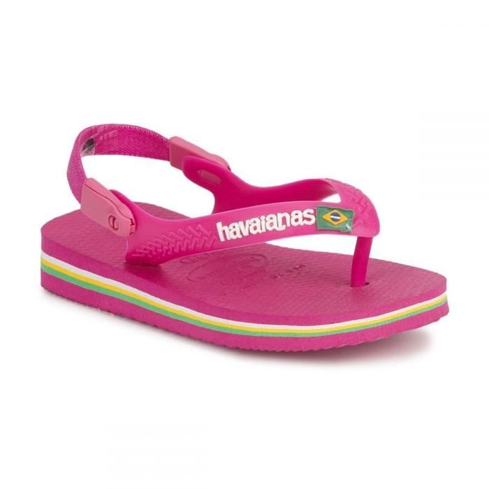 Tongs Havaianas Top Brasil - Unisexe, Semelle Antidérapante, Drapeau Brésilien