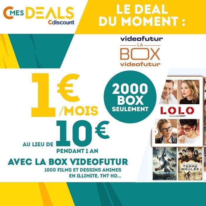  LA BOX VIDEOFUTUR à 1€/mois au lieu de 10€
