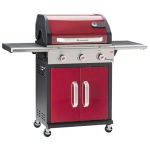 LANDMANN Barbecue ? gaz Triton 140x57x121,5cm - Rouge