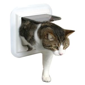 TRIXIE Chati?re 4 positions pour porte vitrée 27 × 27 cm blanc