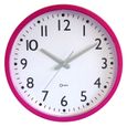 HORLOGE Pendule quartz framboise Ø30cm