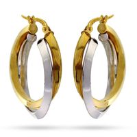 RÊVE DE DIAMANTS Boucles d'Oreilles Or 375° Femme RÊVE DE DIAMANTS Boucles d'Oreilles Or 375° Femme