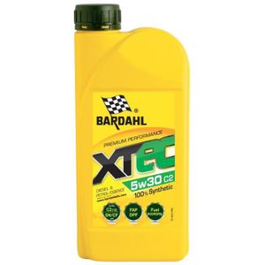 BARDAHL XTEC 5W30 C2 Huile Moteur 100% Synthétique Essence & Diesel 1L