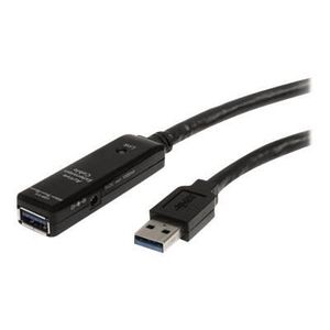 STARTECH Câble d'extension USB 3.0 actif de 10 m - Rallonge USB A vers USB A - M/F - Noir